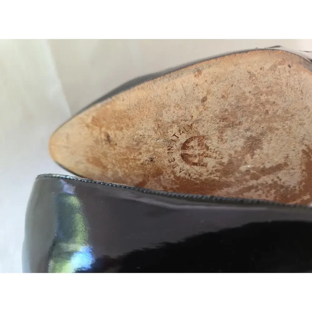 ANDREA PFISTER Black Patent Leather Pumps~Size 6.5 EVC - Picture 8 of 10